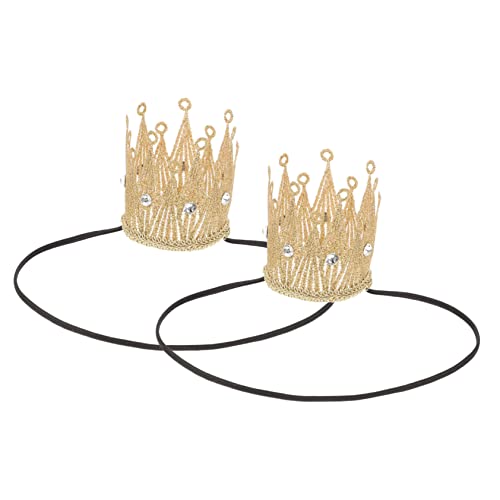 MOBUTOFU 2stücke Prinzessinnen Krone Für Junge Mädchen Glitzernde Geburtstagskrone Und Cosplay Diadem Für Mädchen Für Kostümpartys Halloween Und Festliche Anlässe von MOBUTOFU