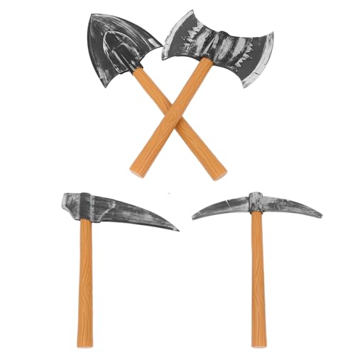 MOBUTOFU Halloween-zwergenkostüm-zubehör 4-teiliges Kunststoff-Requisiten Für Bühnen- Und Partyzwecke von MOBUTOFU