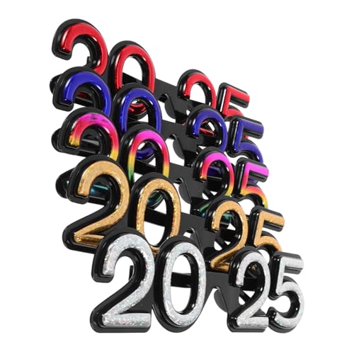 MOBUTOFU 5 Stück 2025 2025 Partybrillen 2025 Party Tanzbrillen Party Brillen Abschlussbrillen Klasse Frohes Neues Jahr Brillen 2025 Party Brillen Requisiten Neujahrsversorgung MOBUTOFU 5 Stück 2025 2025 Partybrillen 2025 Party Tanzbrillen Party Brillen Abschlussbrillen Klasse Frohes Neues Jahr Brillen 2025 Party Brillen Requisiten Neujahrsversorgung von MOBUTOFU