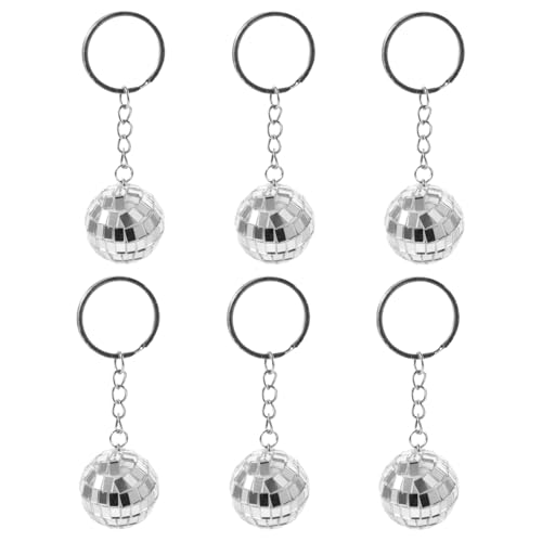 MOBUTOFU 6 Stück Entzückender Discokugel Anhänger, Discokugel Schlüsselanhänger, Hängender Schlüsselanhänger, Dekoration, Discokugel Schlüsselanhänger, Ornament, Discokugel Schlüsselring, MOBUTOFU 6 Stück Entzückender Discokugel Anhänger, Discokugel Schlüsselanhänger, Hängender Schlüsselanhänger, Dekoration, Discokugel Schlüsselanhänger, Ornament, Discokugel Schlüsselring, von MOBUTOFU