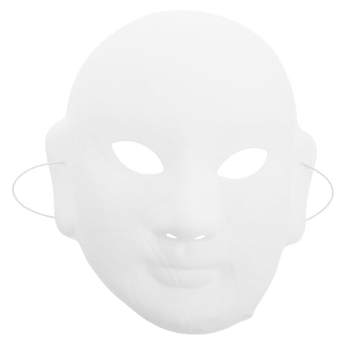 MOBUTOFU Blanko Pappmaché Vollgesicht Diy Maske für Bemalbar Theater Requisiten Sichuan Kreative Bastelaktivität für Halloween Karneval von MOBUTOFU