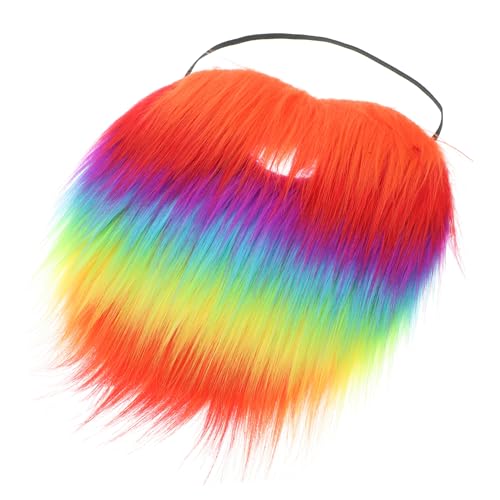 MOBUTOFU Bunter falscher Bart Gesichts- Kostüm falscher Spitzbart Meeräsche Bunte Perücken Halloween Costume Halloween Kleidung realistischer Schnurrbart Performance-Cosplay-Bart Stoff MOBUTOFU Bunter falscher Bart Gesichts- Kostüm falscher Spitzbart Meeräsche Bunte Perücken Halloween Costume Halloween Kleidung realistischer Schnurrbart Performance-Cosplay-Bart Stoff von MOBUTOFU