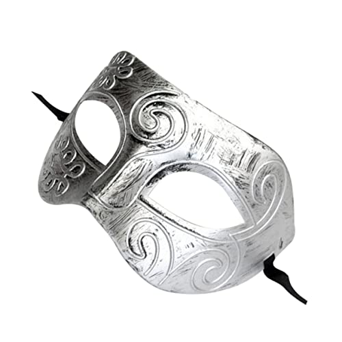 MOBUTOFU Maskerade Für Herren Griechisch-römischer Vintage-stil Silberfarben Für Kostüm Halloween MOBUTOFU Maskerade Für Herren Griechisch-römischer Vintage-stil Silberfarben Für Kostüm Halloween von MOBUTOFU