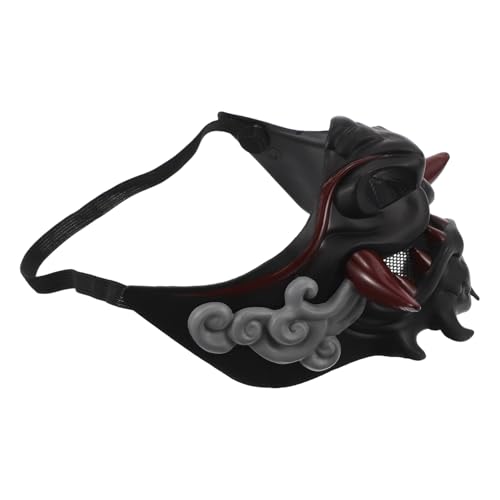 MOBUTOFU Elegante Japanische Masken Halbmaske Für Halloween Drama Bühne Party Cosplay Wiederverwendbare Requisite von MOBUTOFU