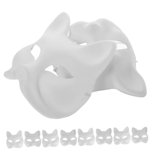 MOBUTOFU DIY Katzen Und Fuchsmaske Set Weiße Leere Masken Zum Bemalen Halbgesichts Masken Für Halloween Karneval Und Cosplay Perfekt Für Kreative Bastelprojekte Und MOBUTOFU DIY Katzen Und Fuchsmaske Set Weiße Leere Masken Zum Bemalen Halbgesichts Masken Für Halloween Karneval Und Cosplay Perfekt Für Kreative Bastelprojekte Und von MOBUTOFU