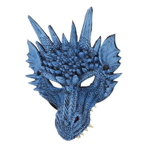MOBUTOFU Drachenmaske Kostü Requisit Für Halloween Maskerade Karneval Und Cosplay Party Tiermaske Für Kostüme Und Feste MOBUTOFU Drachenmaske Kostü Requisit Für Halloween Maskerade Karneval Und Cosplay Party Tiermaske Für Kostüme Und Feste von MOBUTOFU