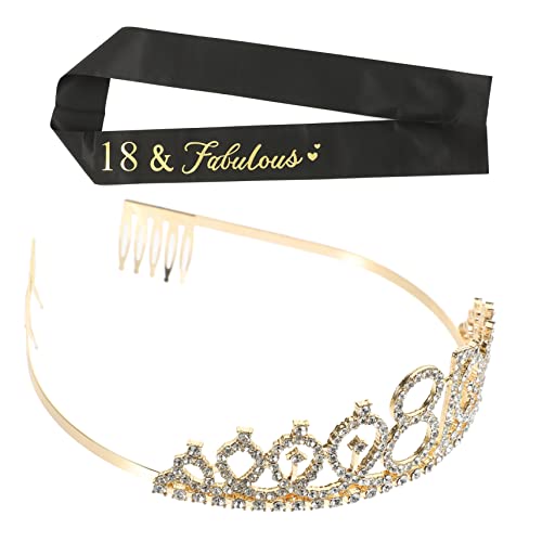MOBUTOFU Elegantes Geburtstagskronen-schärpen-set Für Mädchen Und Jungen Kronen-stirnband Strass Geburtstagsdekoration Party-zubehör MOBUTOFU Elegantes Geburtstagskronen-schärpen-set Für Mädchen Und Jungen Kronen-stirnband Strass Geburtstagsdekoration Party-zubehör von MOBUTOFU