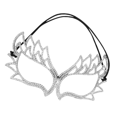 MOBUTOFU Glamouröse Maskenballmaske Halbgesichtsmaske mit Strasssteinen für Damen Dekoration für Halloween-Partys MOBUTOFU Glamouröse Maskenballmaske Halbgesichtsmaske mit Strasssteinen für Damen Dekoration für Halloween-Partys von MOBUTOFU