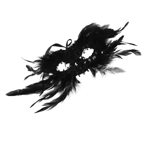 MOBUTOFU Gothic Federmaske Damen Halbgesichtsmaske mit Elastikband Atmungsaktiv Leicht und Komfortabel für Maskenbälle Karneval Halloween und Theateraufführungen MOBUTOFU Gothic Federmaske Damen Halbgesichtsmaske mit Elastikband Atmungsaktiv Leicht und Komfortabel für Maskenbälle Karneval Halloween und Theateraufführungen von MOBUTOFU