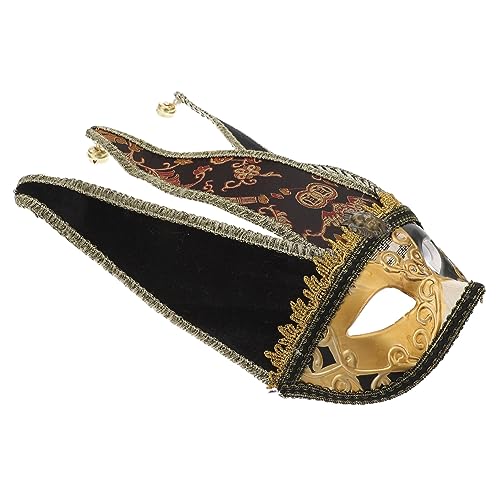 MOBUTOFU Venetianische Halbmaske Für Herren Karnevals Maske Im Venezianischen Stil Schwarze Masquerade Maske Für Kostümpartys Und Festlichkeiten Zufälliges Muster MOBUTOFU Venetianische Halbmaske Für Herren Karnevals Maske Im Venezianischen Stil Schwarze Masquerade Maske Für Kostümpartys Und Festlichkeiten Zufälliges Muster von MOBUTOFU
