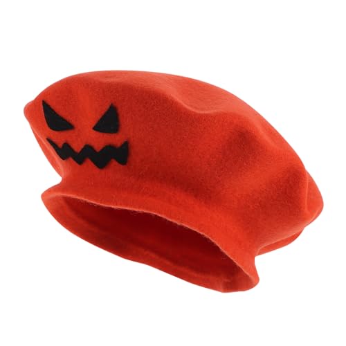 MOBUTOFU Halloween Party Beret Kürbis Motiv Leichter Damen Hut für Kostümfest Robuste Feine Verarbeitung Vielseitiger Party Accessoire für Halloween und Themenfeiern MOBUTOFU Halloween Party Beret Kürbis Motiv Leichter Damen Hut für Kostümfest Robuste Feine Verarbeitung Vielseitiger Party Accessoire für Halloween und Themenfeiern von MOBUTOFU
