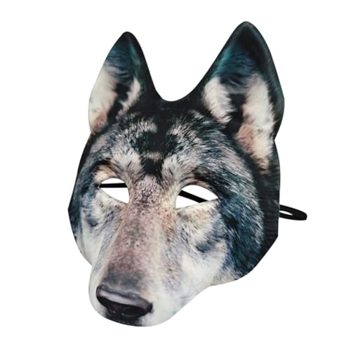 MOBUTOFU Halloween Wolfskopfmaske Werwolf Maske Realistische Tiermaske für Kostüm und Partyzubehör für Halloween und Cosplay Events MOBUTOFU Halloween Wolfskopfmaske Werwolf Maske Realistische Tiermaske für Kostüm und Partyzubehör für Halloween und Cosplay Events von MOBUTOFU