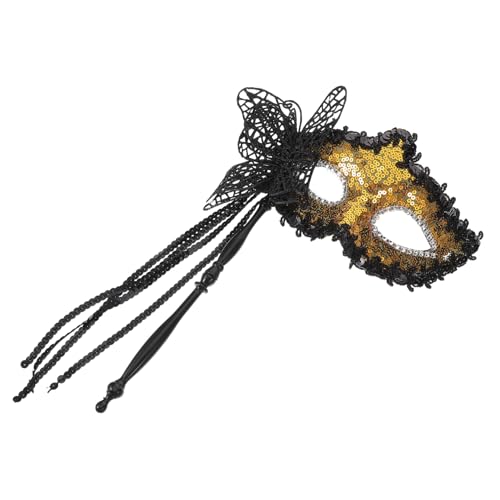 MOBUTOFU Handmaske Maskerademasken Cosplay Maskerademaske Masken Für Frauen Masken Für Erwachsene Frauen Maskerademaske Cosplay Maske Tanzpartymaske Maskerademaske Mit Stab von MOBUTOFU