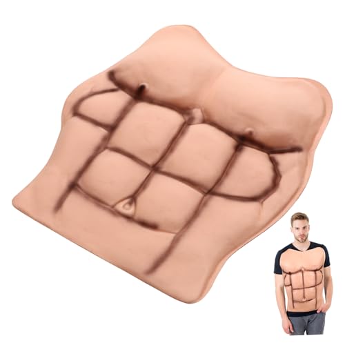 MOBUTOFU Falscher Brustmuskel Für Männer Gefälschte Muskel-requisiten Für Halloween-partys Karneval Cosplay-events von MOBUTOFU