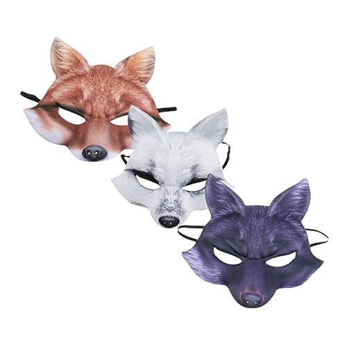 MOBUTOFU Make Party Fuchs mit Realistische Karneval Halbgesichtsmaske up Maskerade Karnevalspartymaske Maske Gummiband für Festival Cosplay Halbmaske Partymaske Urlaubsmaske Requisite MOBUTOFU Make Party Fuchs mit Realistische Karneval Halbgesichtsmaske up Maskerade Karnevalspartymaske Maske Gummiband für Festival Cosplay Halbmaske Partymaske Urlaubsmaske Requisite von MOBUTOFU