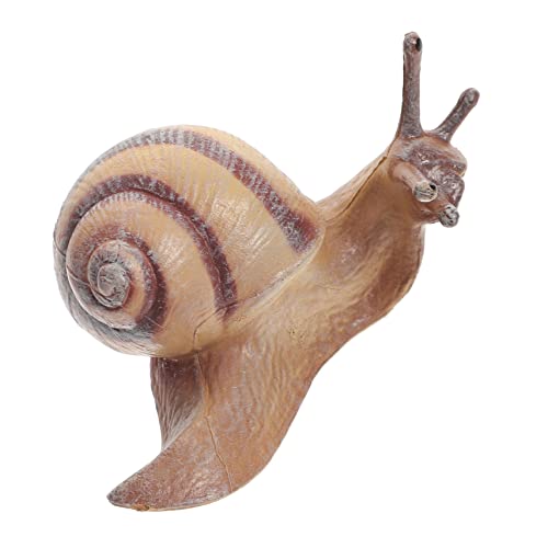MOBUTOFU Realistische Schneckenfigur Simulation Snail Model Miniatur Garten Desktop Dekoration Lehrspielzeug Kreativität und Tierwissen von MOBUTOFU