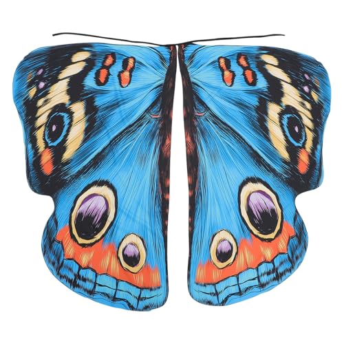 MOBUTOFU Fee Schmetterling Cape Jungen Und Mädchen Halloween Party Zubehör Fee Flügel Erwachsene Kostüm von MOBUTOFU