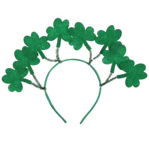 MOBUTOFU Thema Patricks Day Stirnband Grüne Kleeblatt-ohrringe Kopfbedeckung Für Damenpartys Und Feiern von MOBUTOFU