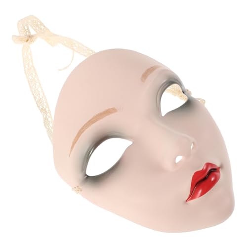 MOBUTOFU Traditionelle Chinesische Full Face Maske Handbemalt für Hanfu Cosplay Party Performance Maskerade Damen Schönheitsmaske Bühnenrequisite von MOBUTOFU