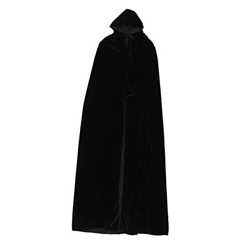 MOBUTOFU Halloween Umhang Mit Vampir Damen Halloween Umhang Für Erwachsene Schwarzer Vampir Umhang 17 Meter Lang Ideal Als Kostü Fotorequisiten Für Halloween Cosplay von MOBUTOFU