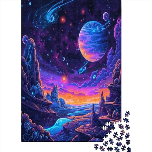 1000 Stück Puzzles Für Erwachsene Teenager Blauer Planet Stress Abbauen Familien-Puzzlespiel Mit Poster in Voller Größe 1000-teiliges Puzzle Lernspiel Geschenk 1000pcs (75x50cm) von MOBYAT