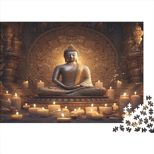 1000 Stück Puzzles Für Erwachsene Teenager Buddha Stress Abbauen Familien-Puzzlespiel Mit Poster in Voller Größe 1000-teiliges Puzzle Lernspiel Geschenk 1000pcs (75x50cm) von MOBYAT