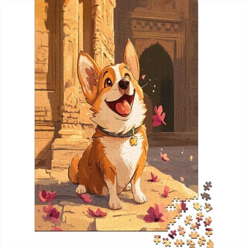 1000 Stück Puzzles Für Erwachsene Teenager Corgi Stress Abbauen Familien-Puzzlespiel Mit Poster in Voller Größe 1000-teiliges Puzzle Lernspiel Geschenk 1000pcs (75x50cm) von MOBYAT