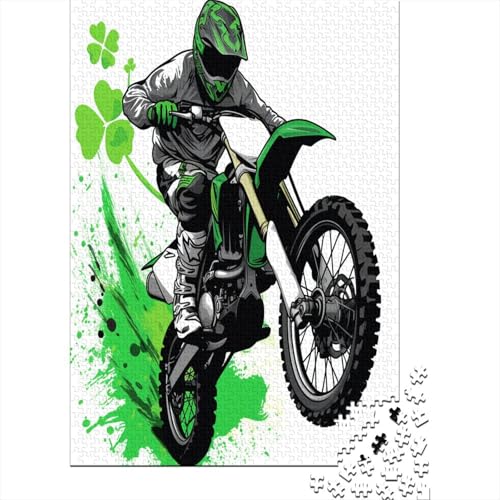 1000 Stück Puzzles Für Erwachsene Teenager Dirt Bike Stress Abbauen Familien-Puzzlespiel Mit Poster in Voller Größe 1000-teiliges Puzzle Lernspiel Geschenk 1000pcs (75x50cm) von MOBYAT