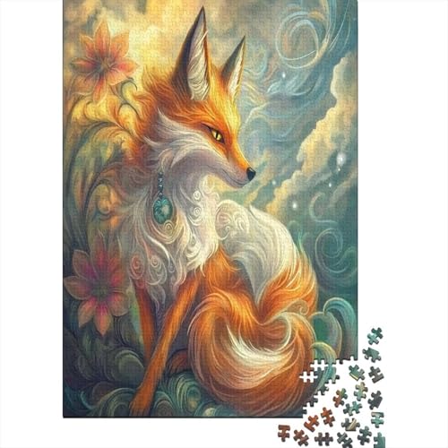 1000 Stück Puzzles Für Erwachsene Teenager Fox Stress Abbauen Familien-Puzzlespiel Mit Poster in Voller Größe 1000-teiliges Puzzle Lernspiel Geschenk 1000pcs (75x50cm) von MOBYAT