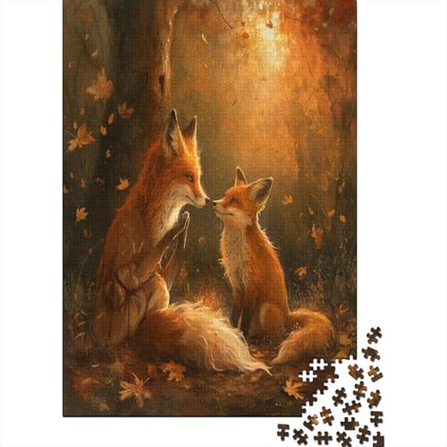 1000 Stück Puzzles Für Erwachsene Teenager Fox Stress Abbauen Familien-Puzzlespiel Mit Poster in Voller Größe 1000-teiliges Puzzle Lernspiel Geschenk 1000pcs (75x50cm) von MOBYAT