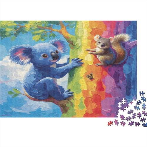 1000 Stück Puzzles Für Erwachsene Teenager Koala Stress Abbauen Familien-Puzzlespiel Mit Poster in Voller Größe 1000-teiliges Puzzle Lernspiel Geschenk 1000pcs (75x50cm) von MOBYAT