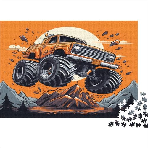 1000 Stück Puzzles Für Erwachsene Teenager Monster LKW Ultra LKW Stress Abbauen Familien-Puzzlespiel Mit Poster in Voller Größe 1000-teiliges Puzzle Lernspiel Geschenk 1000pcs (75x50cm) von MOBYAT