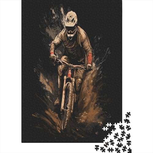 1000 Stück Puzzles Für Erwachsene Teenager Mountainbike Stress Abbauen Familien-Puzzlespiel Mit Poster in Voller Größe 1000-teiliges Puzzle Lernspiel Geschenk 1000pcs (75x50cm) von MOBYAT