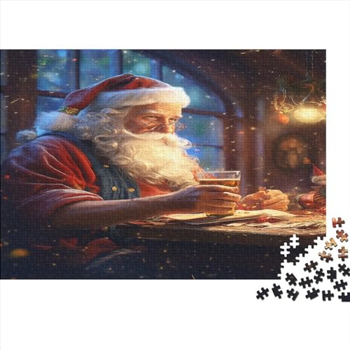 1000 Stück Puzzles Für Erwachsene Teenager Santa Claus Stress Abbauen Familien-Puzzlespiel Mit Poster in Voller Größe 1000-teiliges Puzzle Lernspiel Geschenk 1000pcs (75x50cm) von MOBYAT