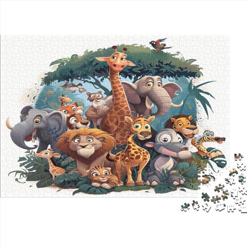 1000 Stück Puzzles Für Erwachsene Teenager Tierwelt Stress Abbauen Familien-Puzzlespiel Mit Poster in Voller Größe 1000-teiliges Puzzle Lernspiel Geschenk 1000pcs (75x50cm) von MOBYAT