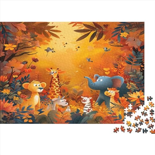 1000 Stück Puzzles Für Erwachsene Teenager Tierwelt Stress Abbauen Familien-Puzzlespiel Mit Poster in Voller Größe 1000-teiliges Puzzle Lernspiel Geschenk 1000pcs (75x50cm) von MOBYAT