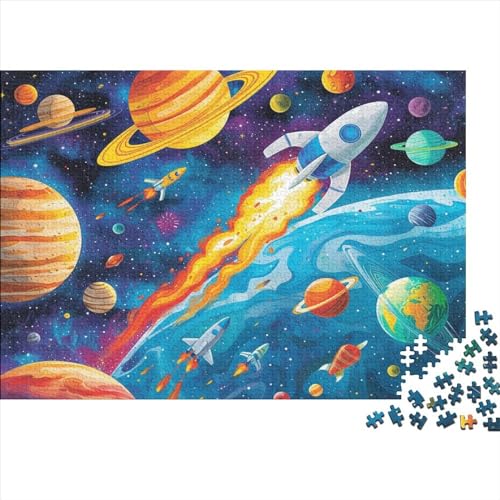 1000 Stück Puzzles Für Erwachsene Teenager Universum Stress Abbauen Familien-Puzzlespiel Mit Poster in Voller Größe 1000-teiliges Puzzle Lernspiel Geschenk 1000pcs (75x50cm) von MOBYAT