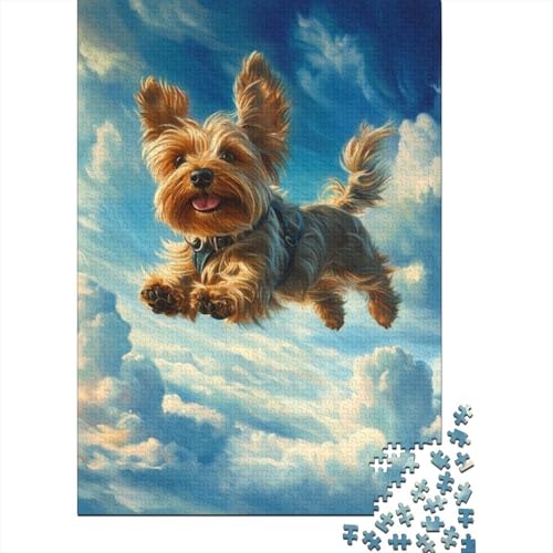 1000 Stück Puzzles Für Erwachsene Teenager Yorkshire Terrier Stress Abbauen Familien-Puzzlespiel Mit Poster in Voller Größe 1000-teiliges Puzzle Lernspiel Geschenk 1000pcs (75x50cm) von MOBYAT