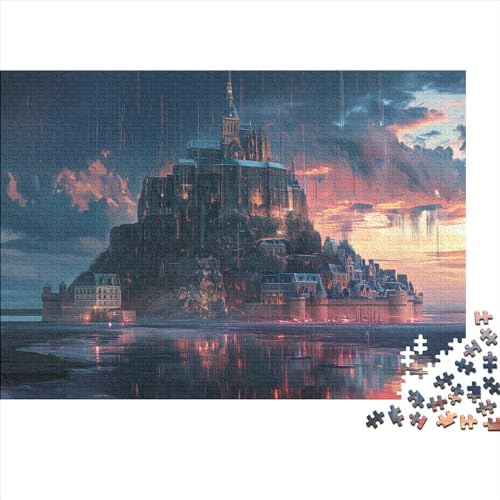 1000 Stück Puzzles Für Erwachsene Teenager französische Insel Stress Abbauen Familien-Puzzlespiel Mit Poster in Voller Größe 1000-teiliges Puzzle Lernspiel Geschenk 1000pcs (75x50cm) von MOBYAT