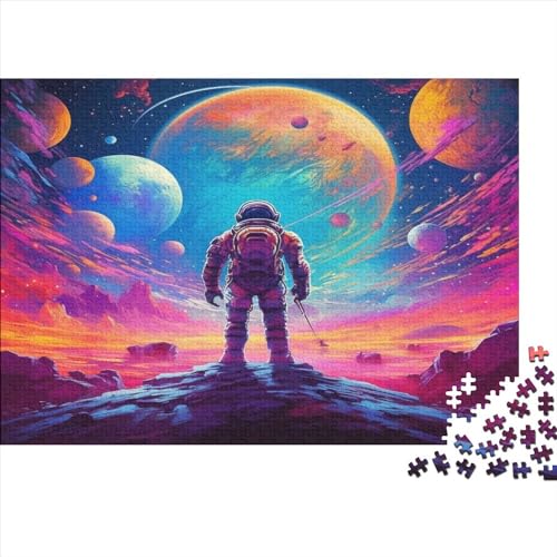 1000 Teile Hölzern Puzzle - Astronaut - 1000 Teile Puzzle Für Erwachsene Ab 14 Jahren 1000pcs (75x50cm) von MOBYAT