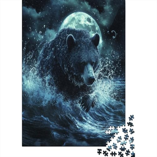 1000 Teile Hölzern Puzzle - Bären - 1000 Teile Puzzle Für Erwachsene Ab 14 Jahren 1000pcs (75x50cm) von MOBYAT