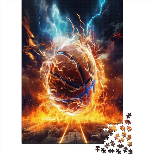 1000 Teile Hölzern Puzzle - Basketball - 1000 Teile Puzzle Für Erwachsene Ab 14 Jahren 1000pcs (75x50cm) von MOBYAT