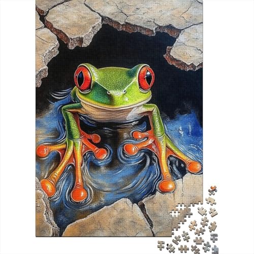 1000 Teile Hölzern Puzzle - Baumfrosch - 1000 Teile Puzzle Für Erwachsene Ab 14 Jahren 1000pcs (75x50cm) von MOBYAT