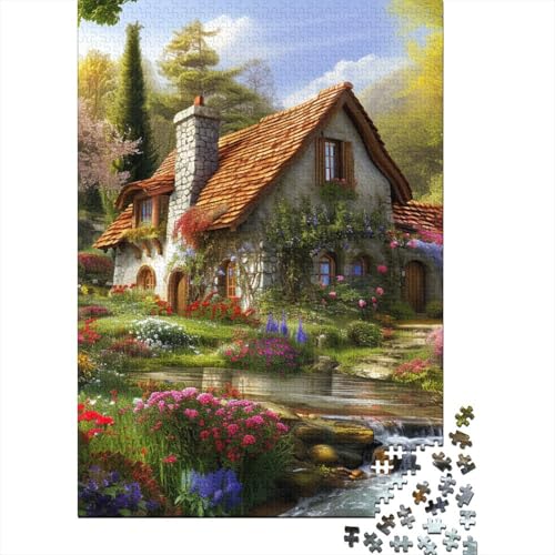 1000 Teile Hölzern Puzzle - Berghütte - 1000 Teile Puzzle Für Erwachsene Ab 14 Jahren 1000pcs (75x50cm) von MOBYAT