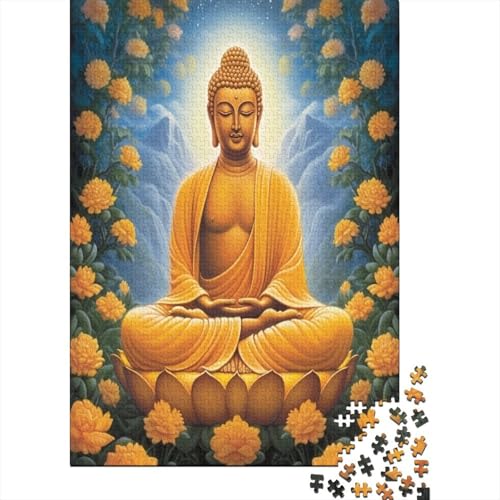 1000 Teile Hölzern Puzzle - Buddha - 1000 Teile Puzzle Für Erwachsene Ab 14 Jahren 1000pcs (75x50cm) von MOBYAT