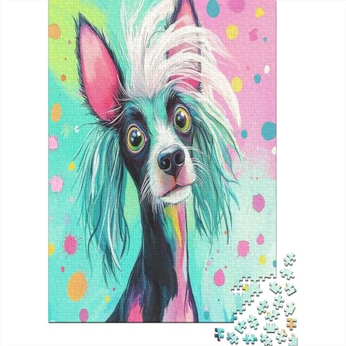 1000 Teile Hölzern Puzzle - Chinesische Crested - 1000 Teile Puzzle Für Erwachsene Ab 14 Jahren 1000pcs (75x50cm) von MOBYAT