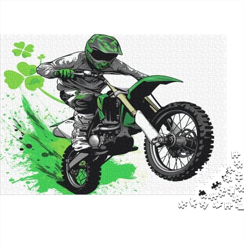 1000 Teile Hölzern Puzzle - Dirtbike - 1000 Teile Puzzle Für Erwachsene Ab 14 Jahren 1000pcs (75x50cm) von MOBYAT