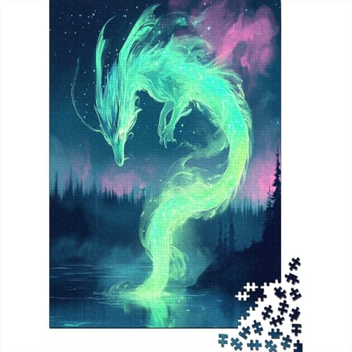 1000 Teile Hölzern Puzzle - Drachen - 1000 Teile Puzzle Für Erwachsene Ab 14 Jahren 1000pcs (75x50cm) von MOBYAT
