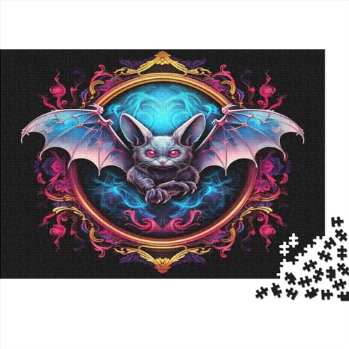 1000 Teile Hölzern Puzzle - Fledermaus - 1000 Teile Puzzle Für Erwachsene Ab 14 Jahren 1000pcs (75x50cm) von MOBYAT