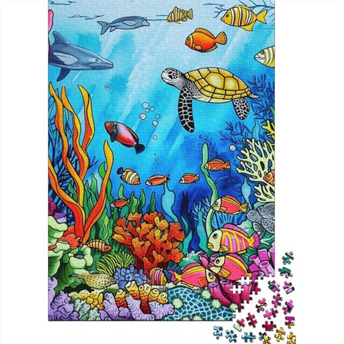 1000 Teile Hölzern Puzzle - Kleine Schildkröte - 1000 Teile Puzzle Für Erwachsene Ab 14 Jahren 1000pcs (75x50cm) von MOBYAT